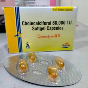 Gemsolyn-D3(Cholecalciferol 60.000 I.U Softgel Capsules)